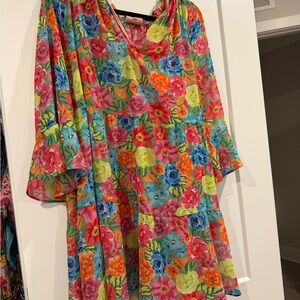 Show Me Your MuMu Floral Multicolor Midi Dress